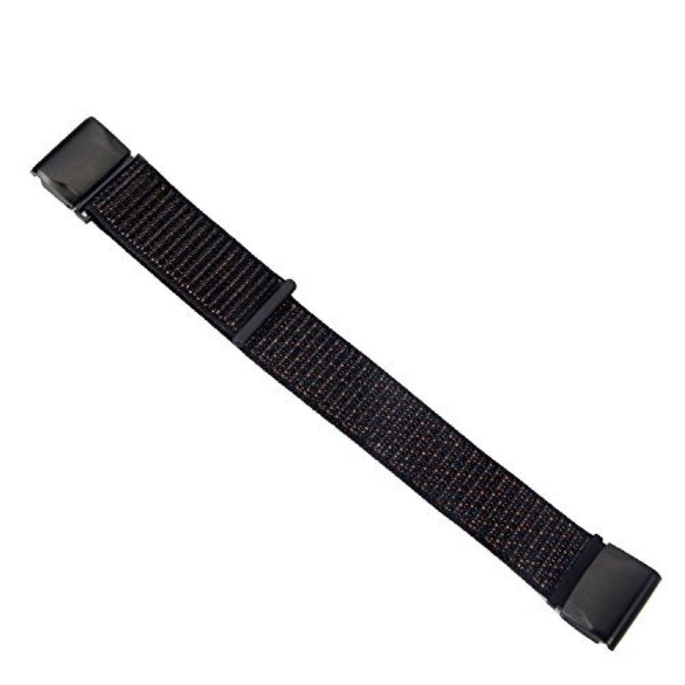 Fenix 6X / 6X Pro / 5X / 5X Plus / 3 / 3 HR / 3 Sapphire / D2 Bravo Nylon Klettverschluss Ersatz Armband - Schwarz