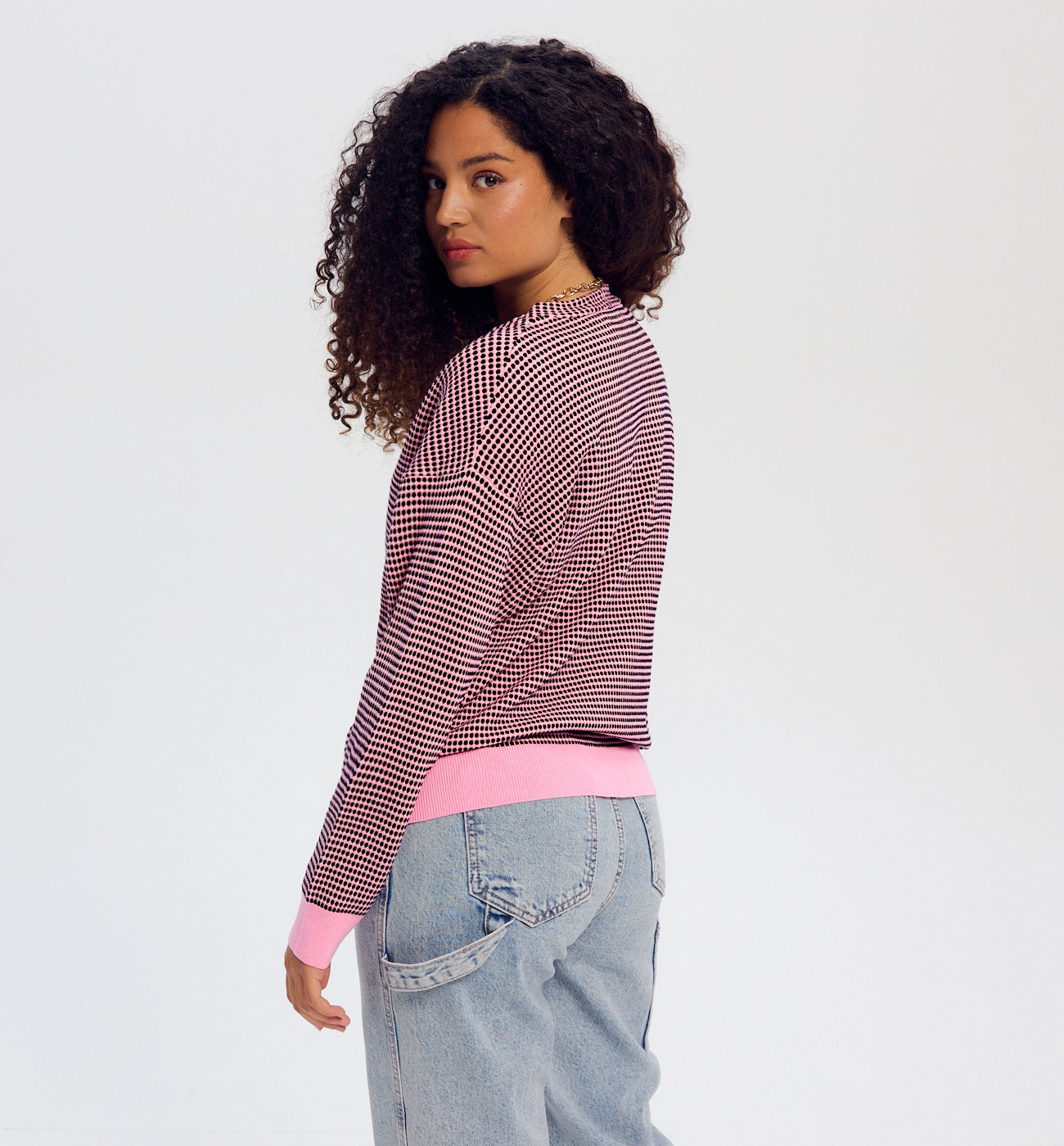 Gilet effet jacquard Femme - Imprimé lilas