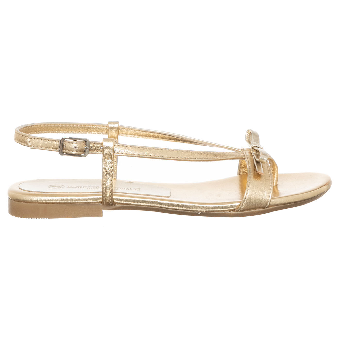 Loretta Pettinari Sandales en Cuir Juliette platine