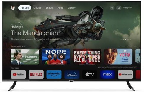 Sharp 55GL4060 - 55 inch - 4K UHD LED TV met Google TV - 2023