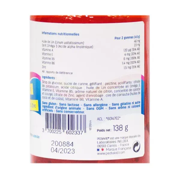 Pediakid Ômega 3 Gomas - 60 gomas