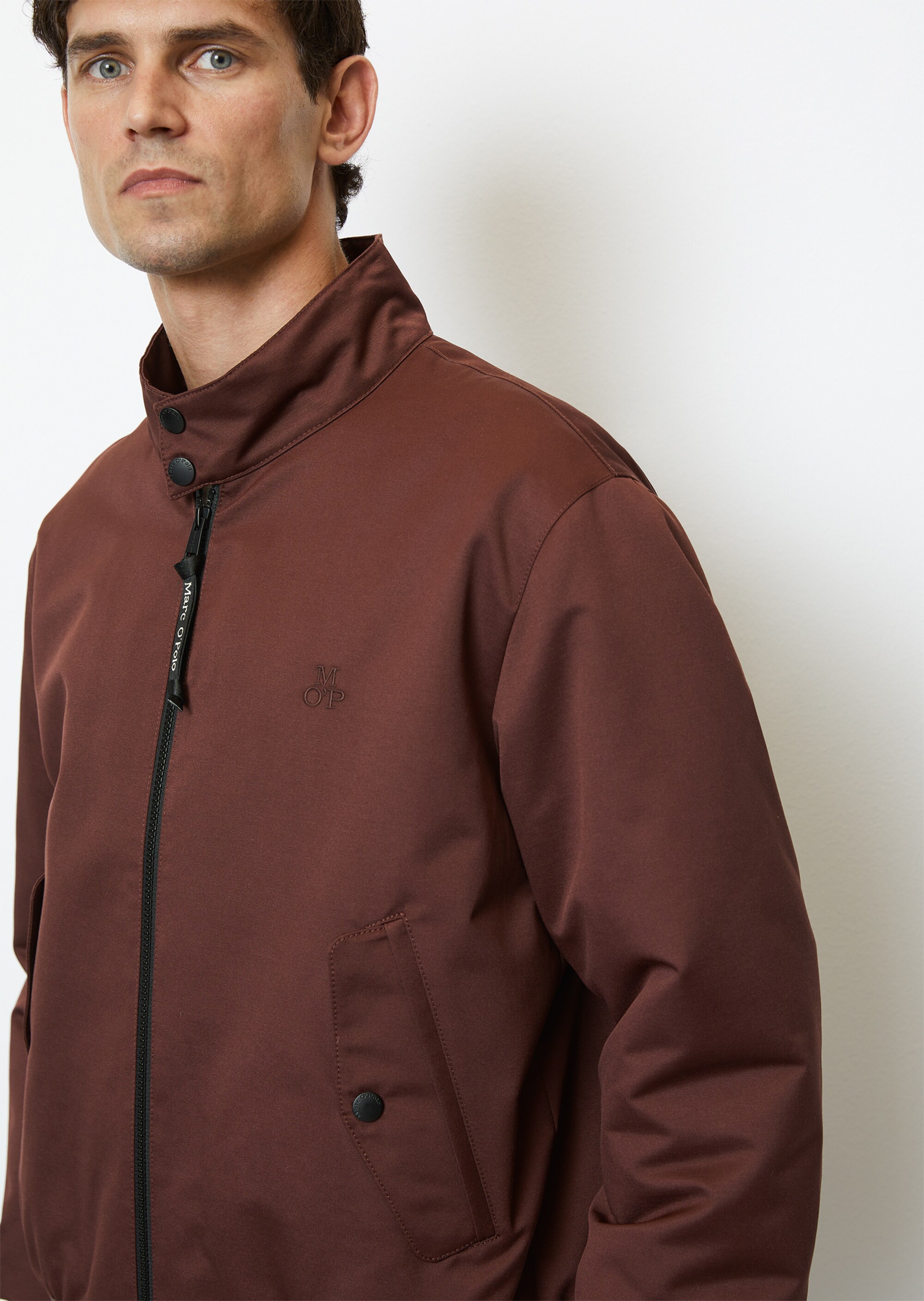 Blouson-Jacke regular mit Biker-Kragen