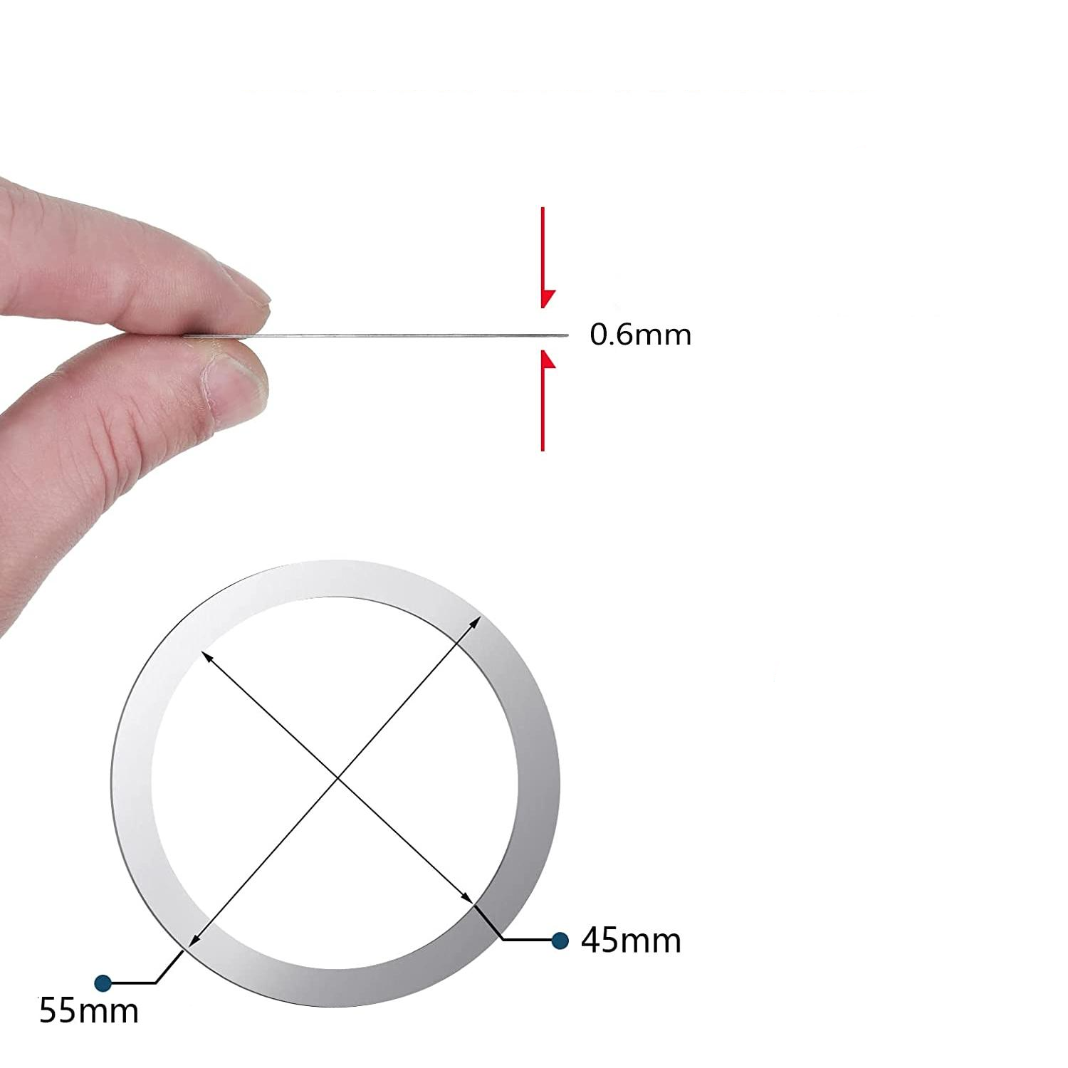 (5er Set) Magnetischer Metall MagSafe Sticker Haltering - Weiss