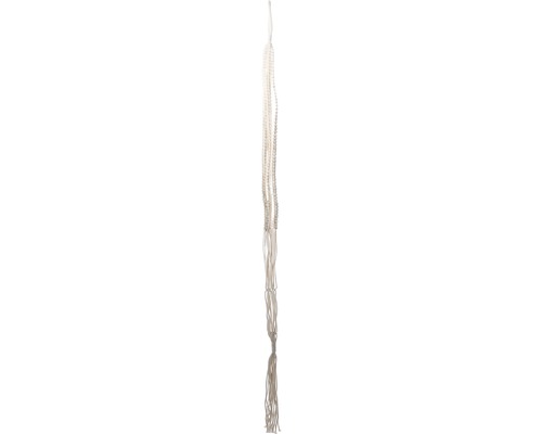 Macramé plantenhanger L 120 cm katoen wit