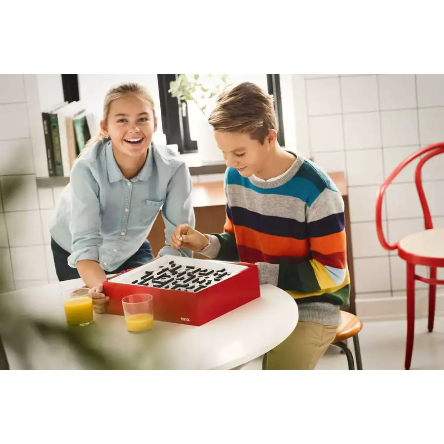 Brio Labyrinth mit Übungsplatten, rot bunt