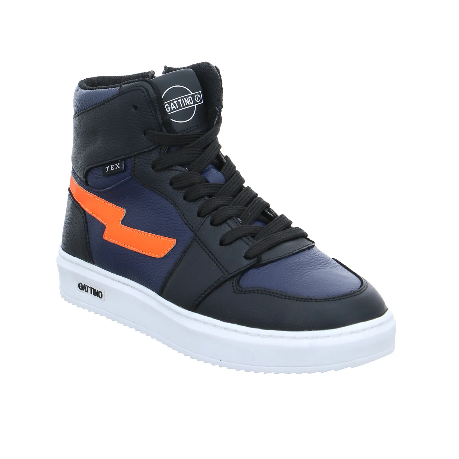GATTINO Jugend-Boot Dunkelblau Leder  Sneaker high