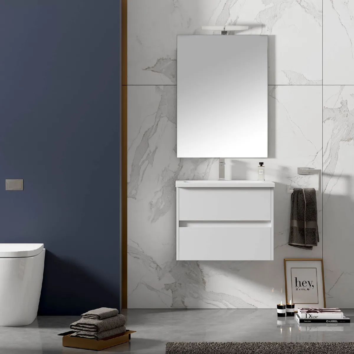 MENNZA Meuble LERMA - Blanc