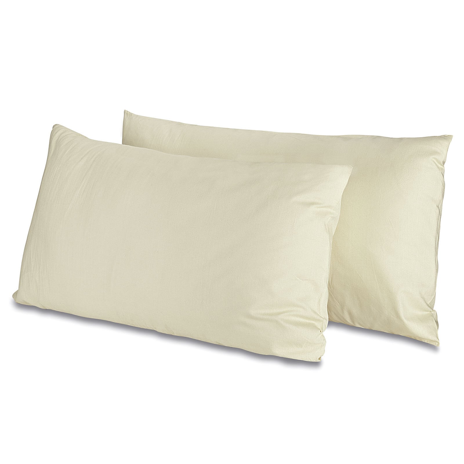 2er Kissenhülle High Class je 40 x 80 cm Mikrofaser ecru