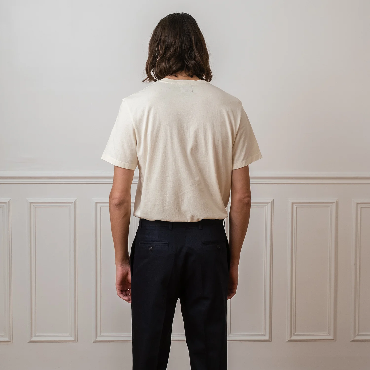 Ecru organic cotton T-shirt