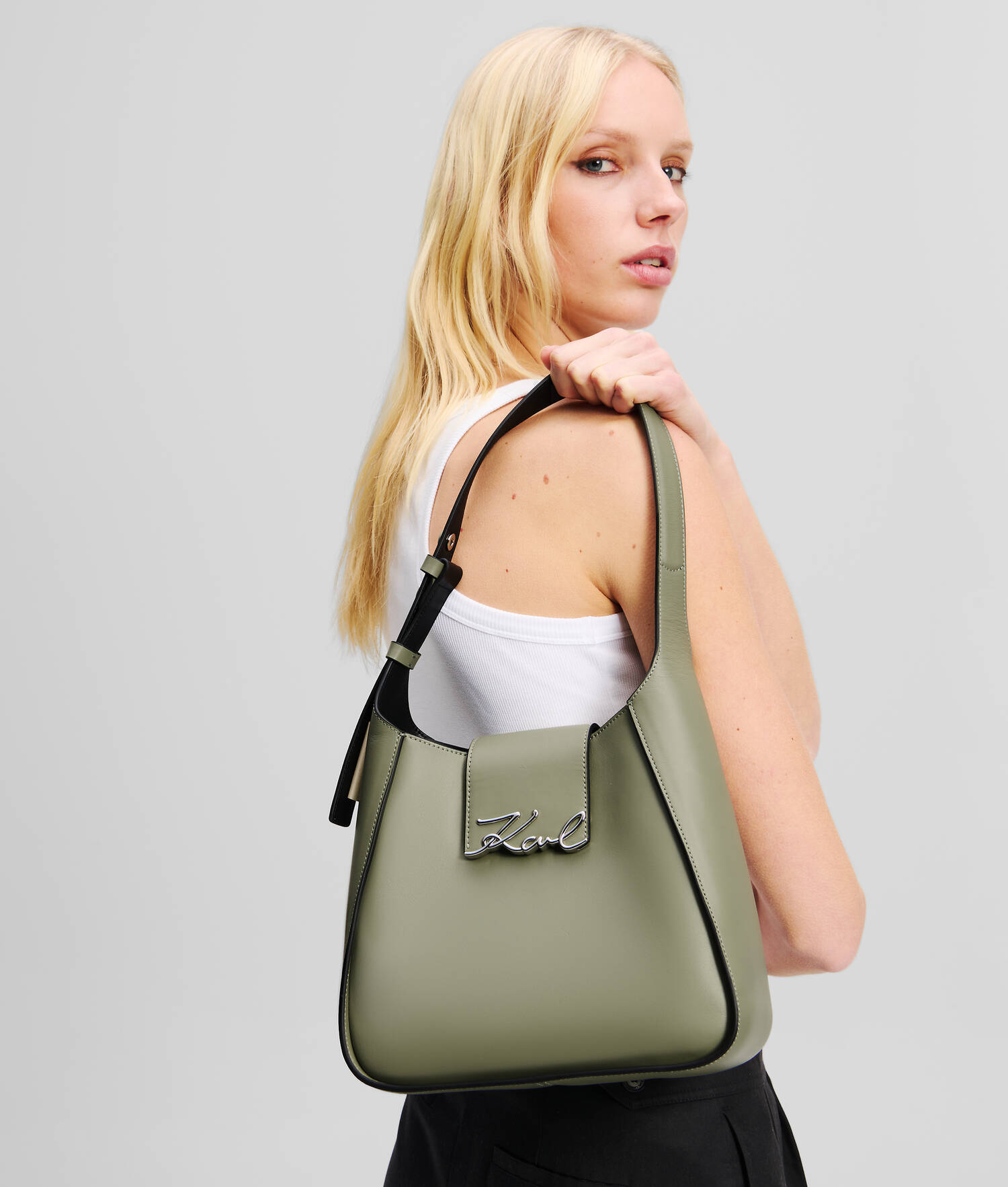 SAC BESACE K/SIGNATURE - Vert d'huile