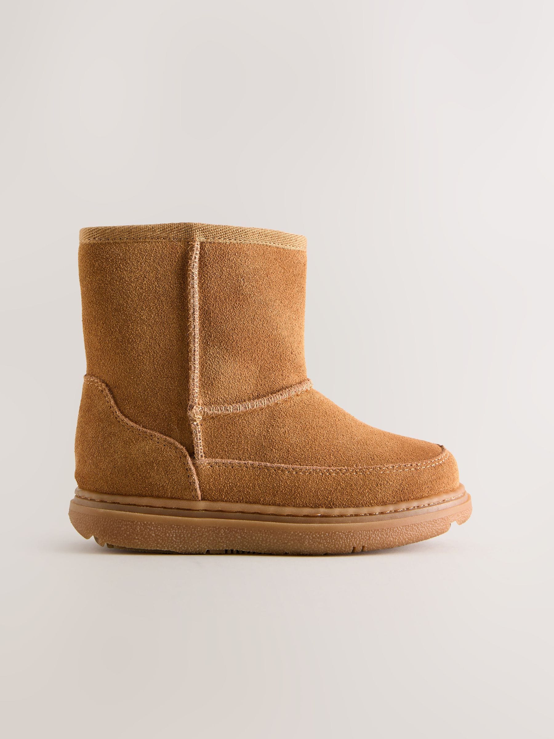 Lichtbruin - Water Repellent Suede Boots