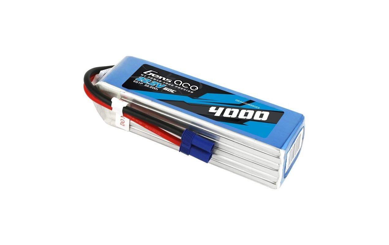 RC-Akku LiPo 4000 mAh 22.2 V 60 C<br>Softcase 6S LiPo Akku mit EC5 Stecker