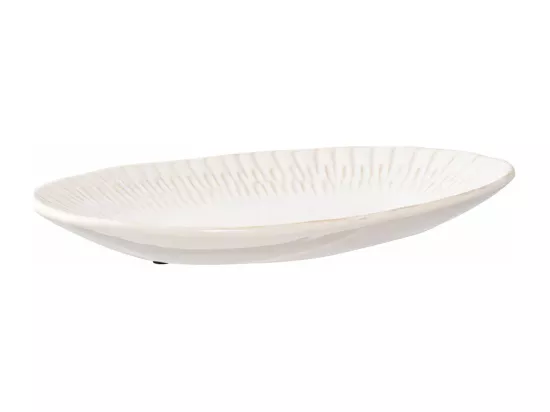 Figueira plat 30x20x4cm blanc.