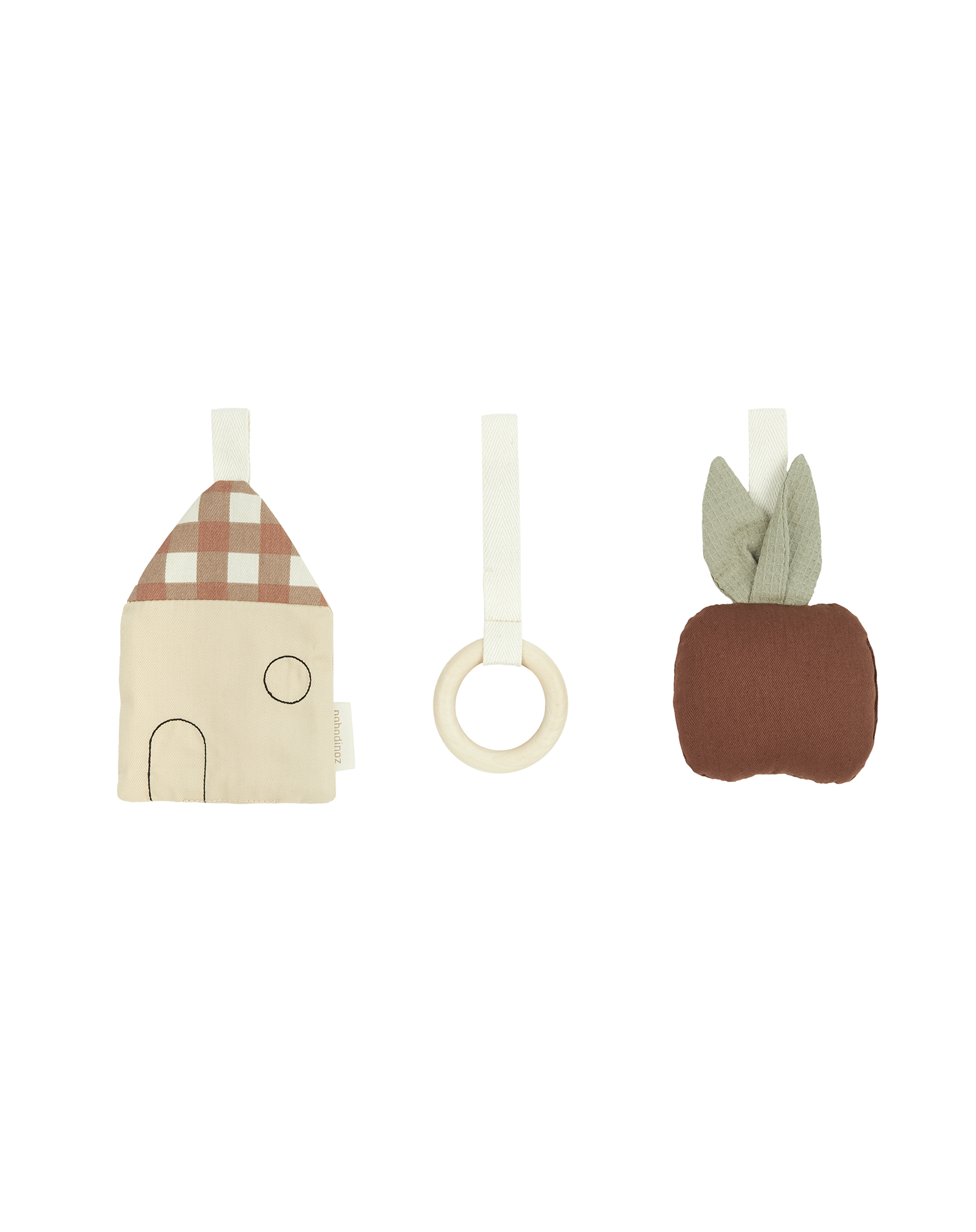 Arche d'éveil en bois et ses jouets playground | Marron