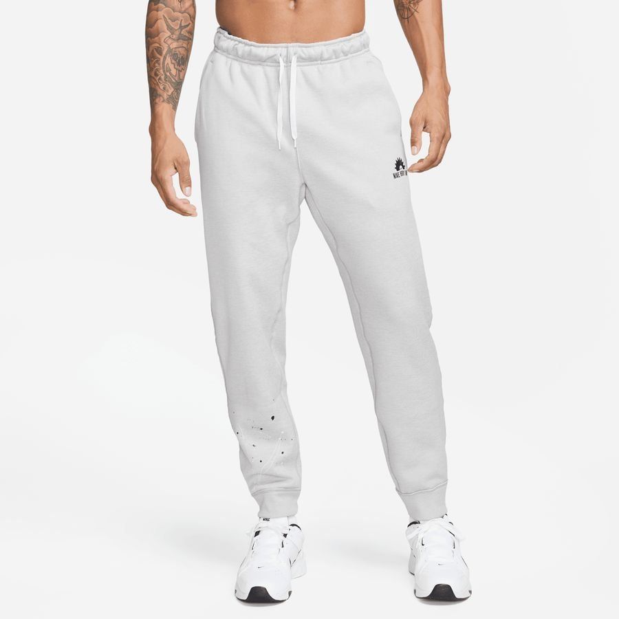 Nike Bas de Survêtement Therma-FIT Fleece - Gris/Blanc/Noir