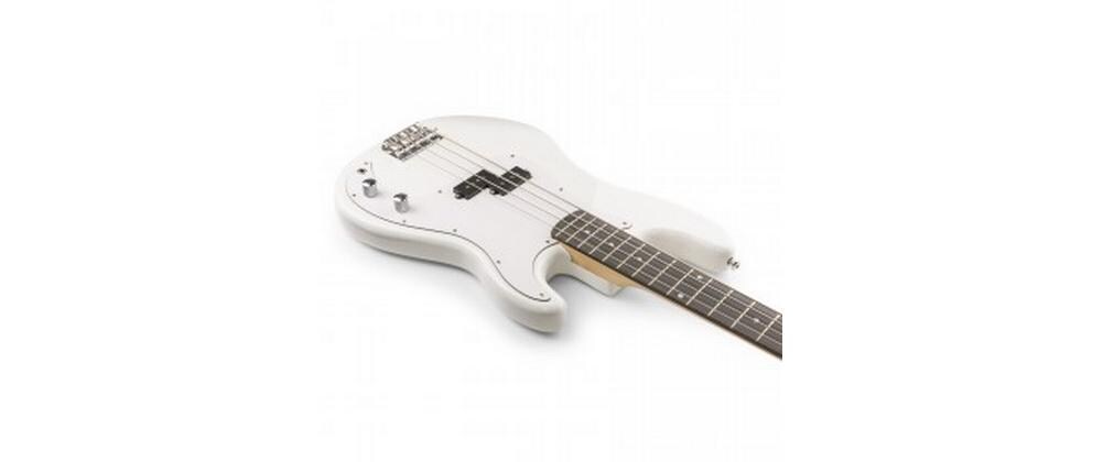 E-Bass GigKit Weiss<br>Bass Gitarrenset