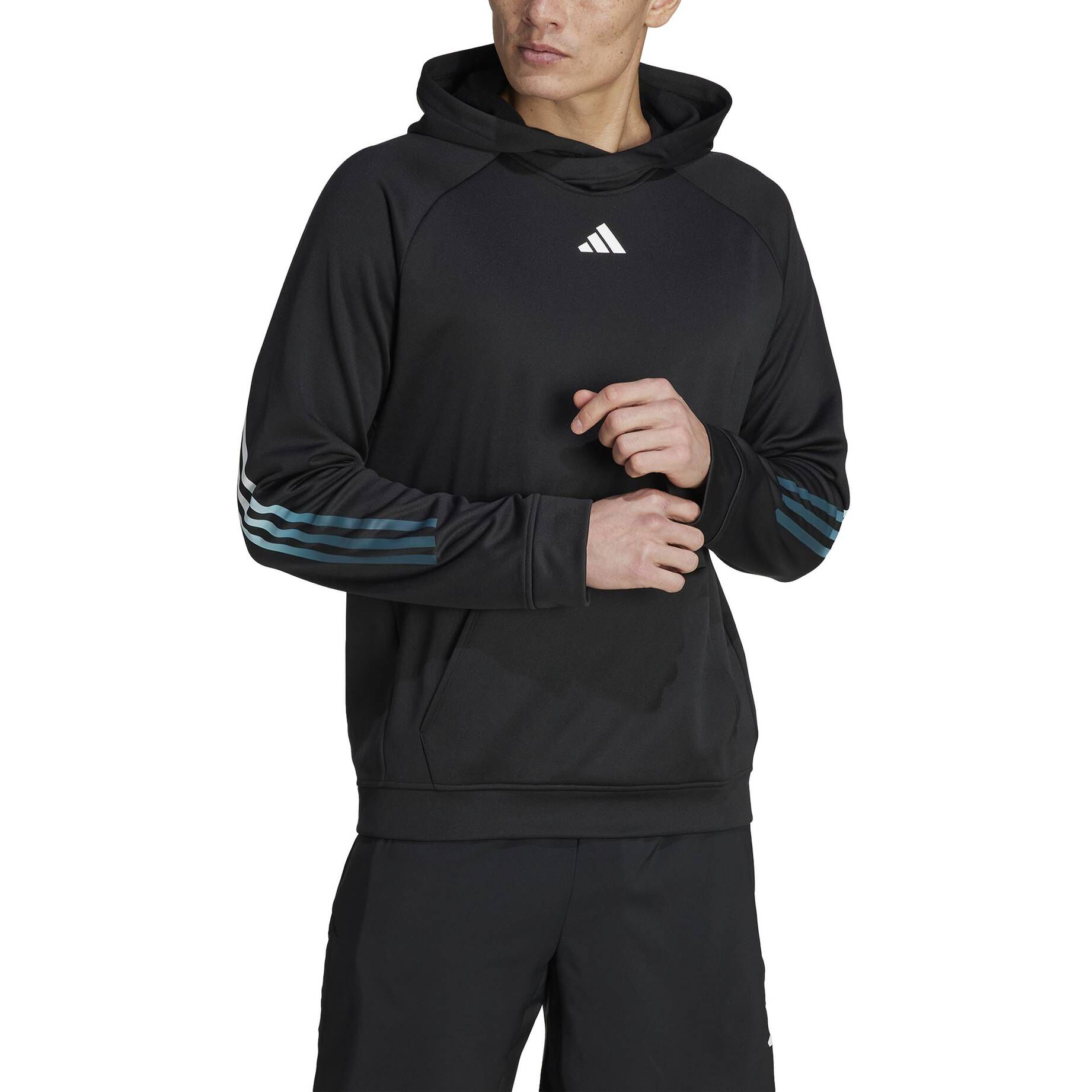 adidas Performance| Herren Hoodie TRAIN ICONS 3-STRIPES TRAINING HOODIE