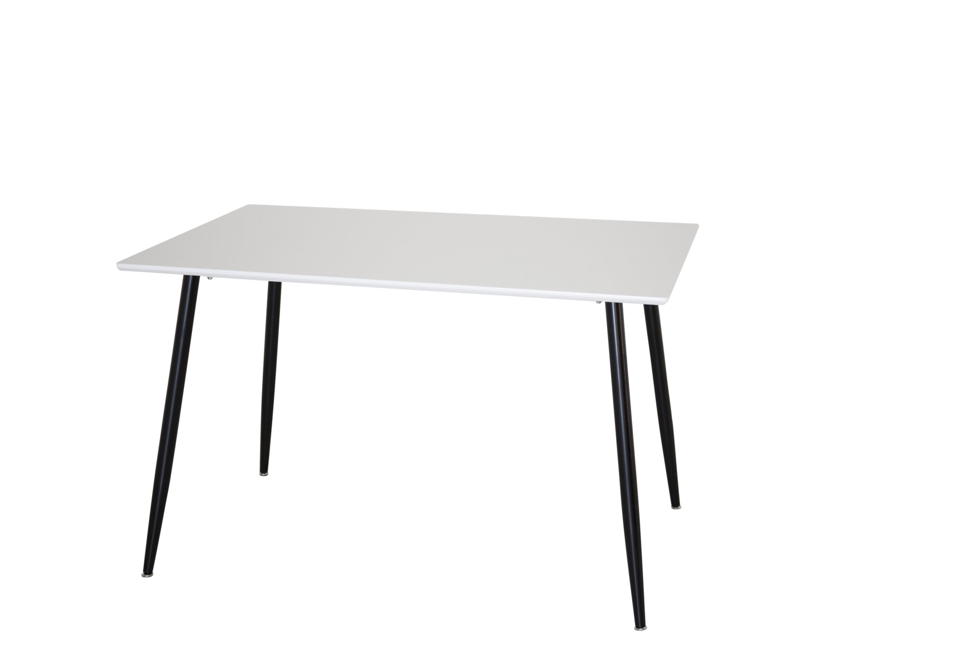 Hakaro Eetkamertafel - 120x75cm - Wit met zwarte poten