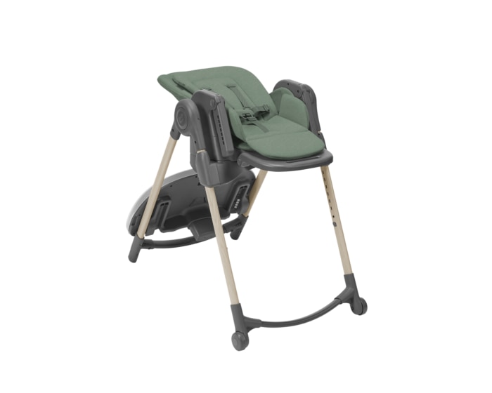 Minla Hochstuhl 0 - 14 Y   0 - 60 kg    Ab der Geburt bis zum Alter von 14 Jahren  |    Einfach zu reinigen  |    Kompakter Faltmechanismus |    Einfach verstellbar  |