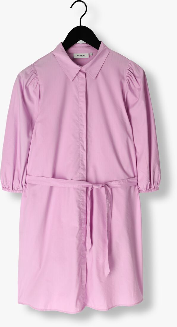 MSCH COPENHAGEN paarse msch copenhagen mini jurk mschcedrica abiella 3/4 shirt dress