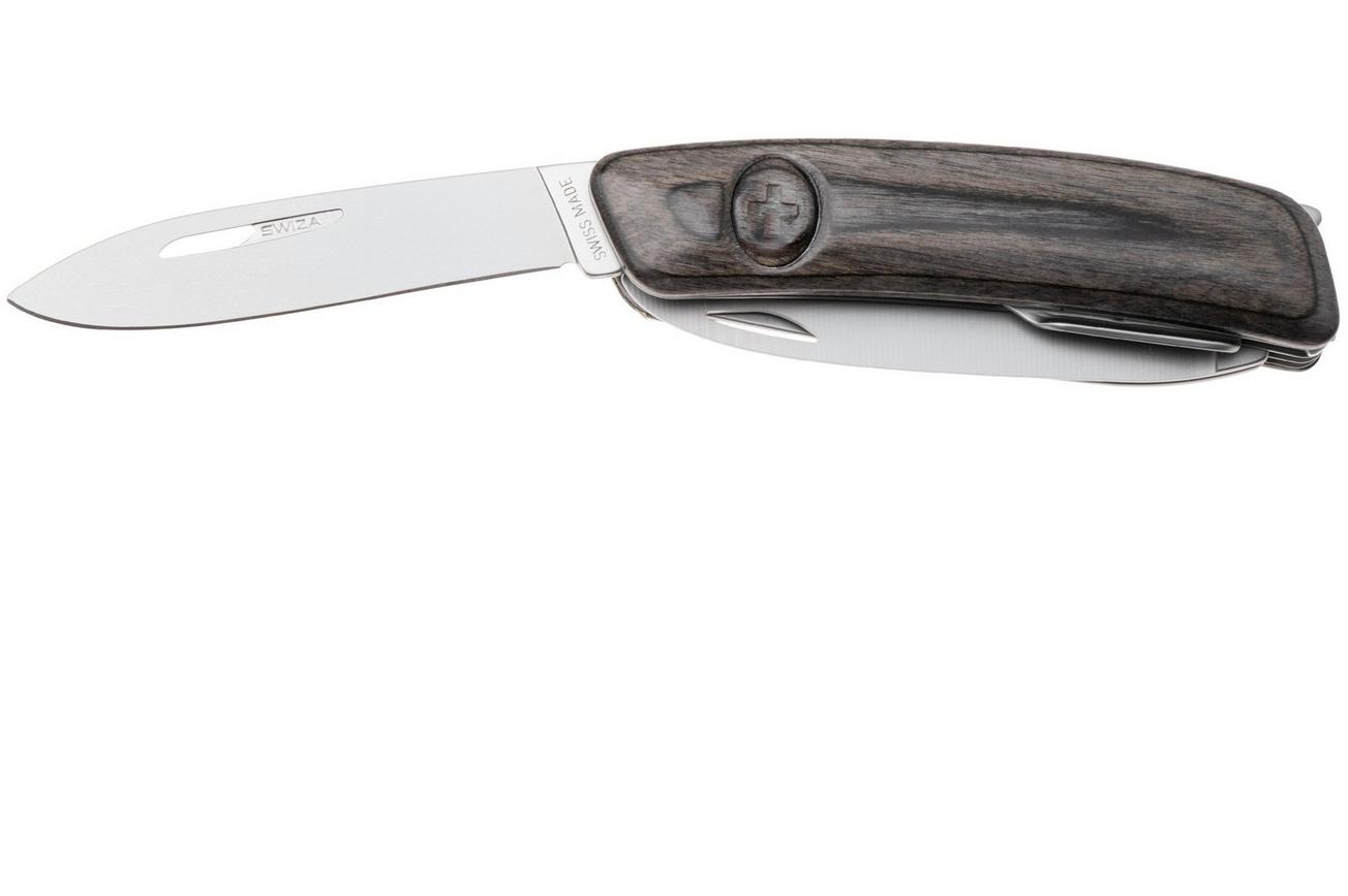 Swiza D05 R AM, KNR.0056.6510, Laminate Black, Zwitsers zakmes, 7 tools