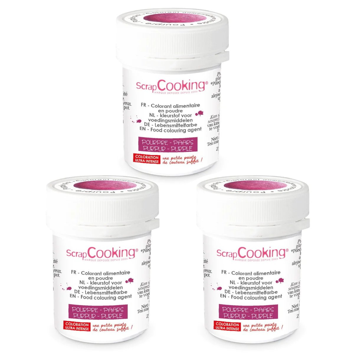 Colorant alimentaire en poudre 15 g - pourpre Scrapcooking