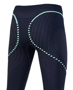 EVOLUTYON Damen-Thermohose  charcoalanthraciteaqua  SM