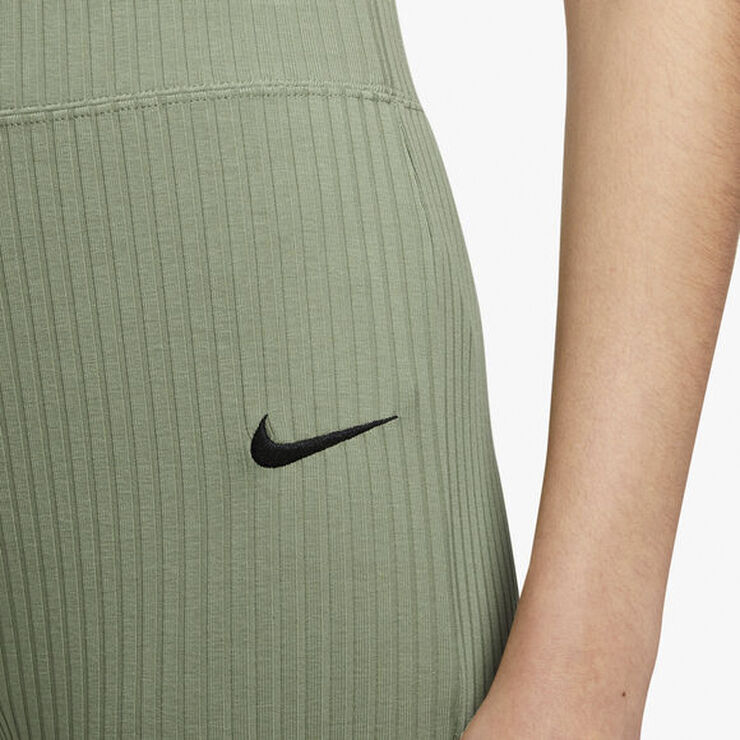 Nike Sportswear Hihg-Waist Ribbed bukser Grøn