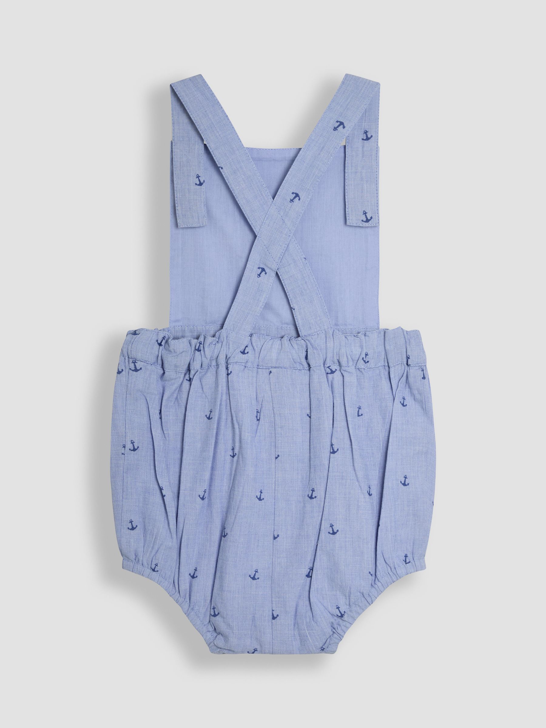 JoJo Maman Bébé 2-Piece Anchor Print Dungarees & Body Set