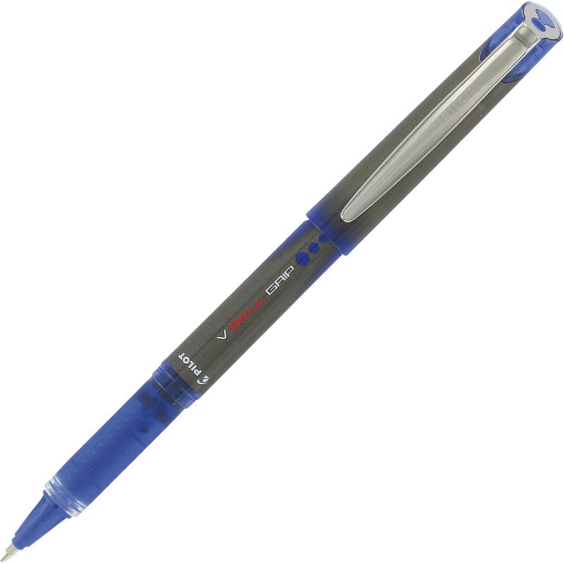 Stylo roller Pilot V-ball Grip à capuchon pointe 1 mm - écriture large