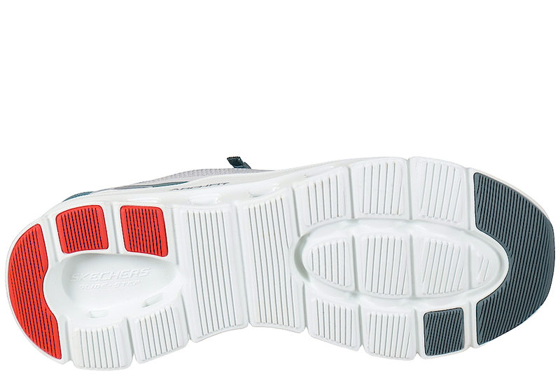 SKECHERS ARCH FIT GLIDE-STEP PRO GRAY BLUE SLIP-INS