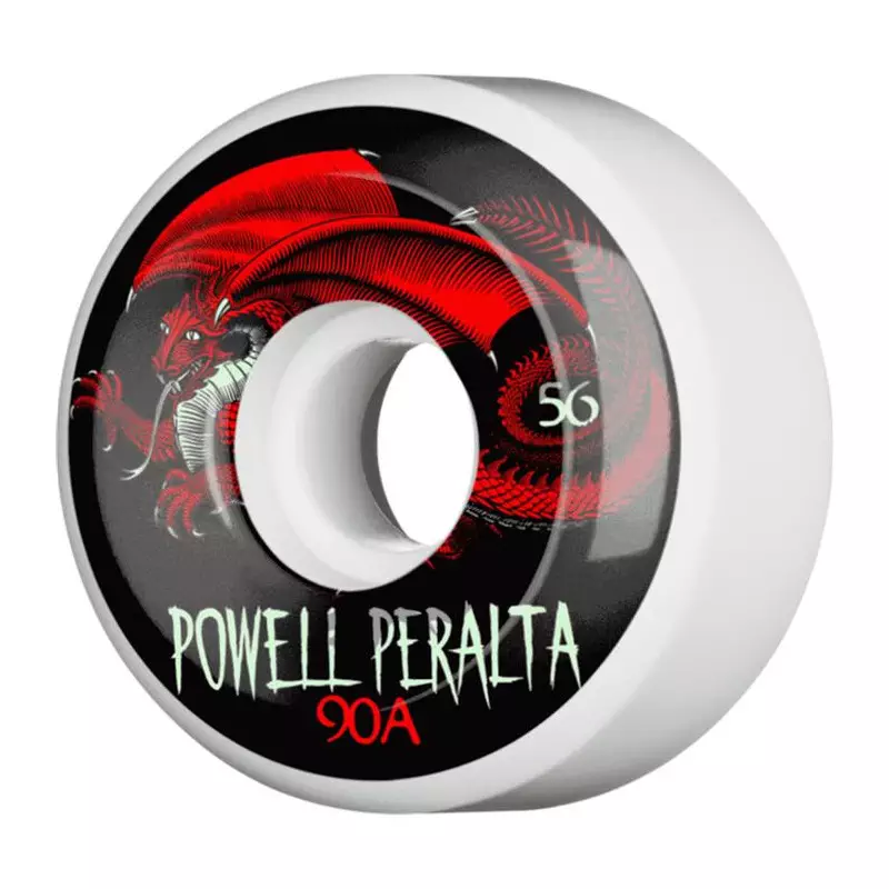 Roues skate POWELL PERALTA (jeu de 4) 56mm oval dragon 4 90a wht