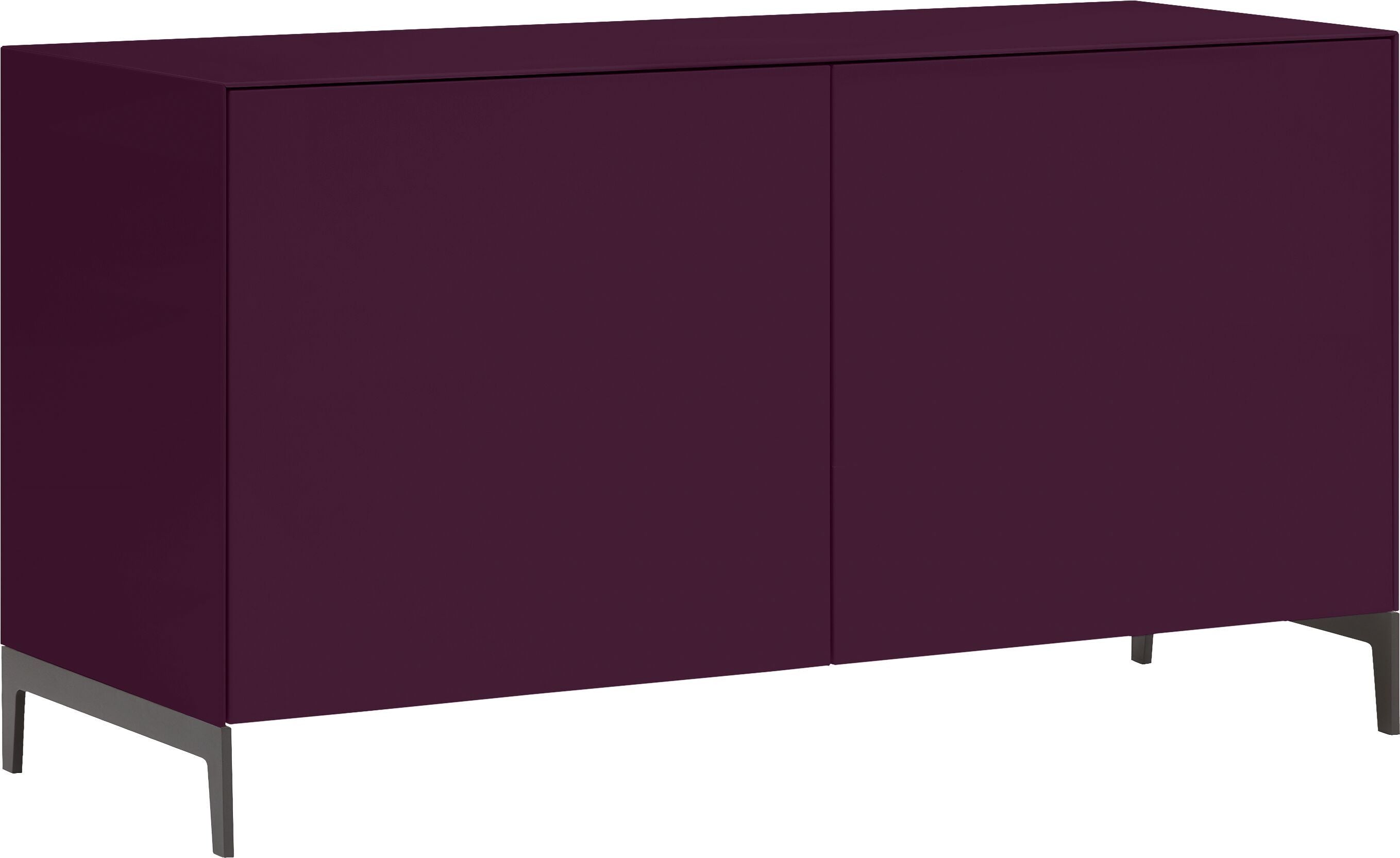 LUX Sideboard - Aubergine / B: 120.0 cm x T: 46.0 cm x H: 68.0 cm