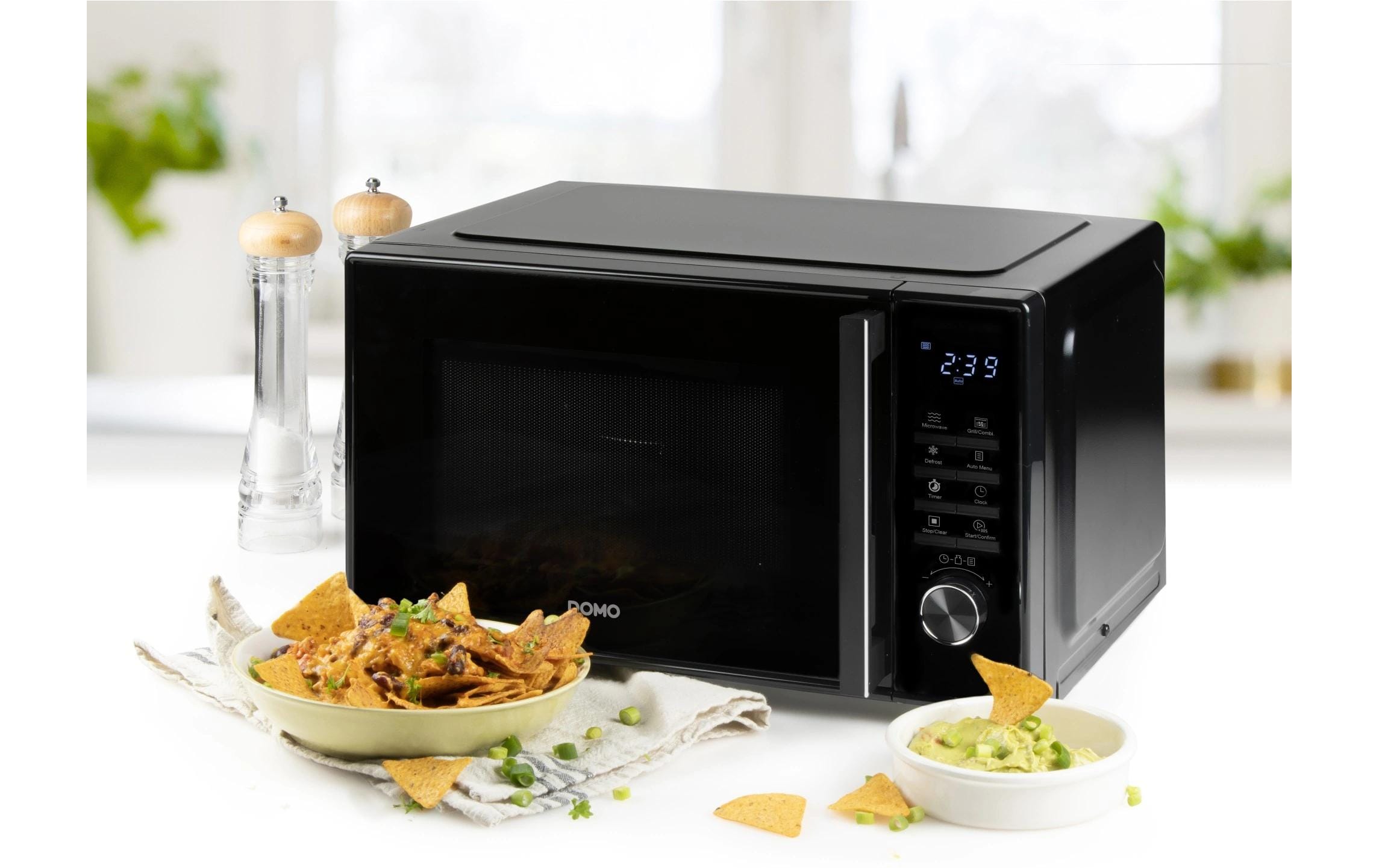 Mikrowelle mit Grill DO22501G Schwarz<br>Mikrowelle mit LED-Anzeige