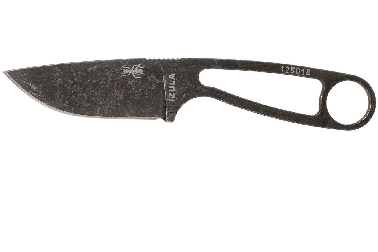 ESEE Izula Black Oxide IZULA-BBO nekmes met zwarte schede   riemclip