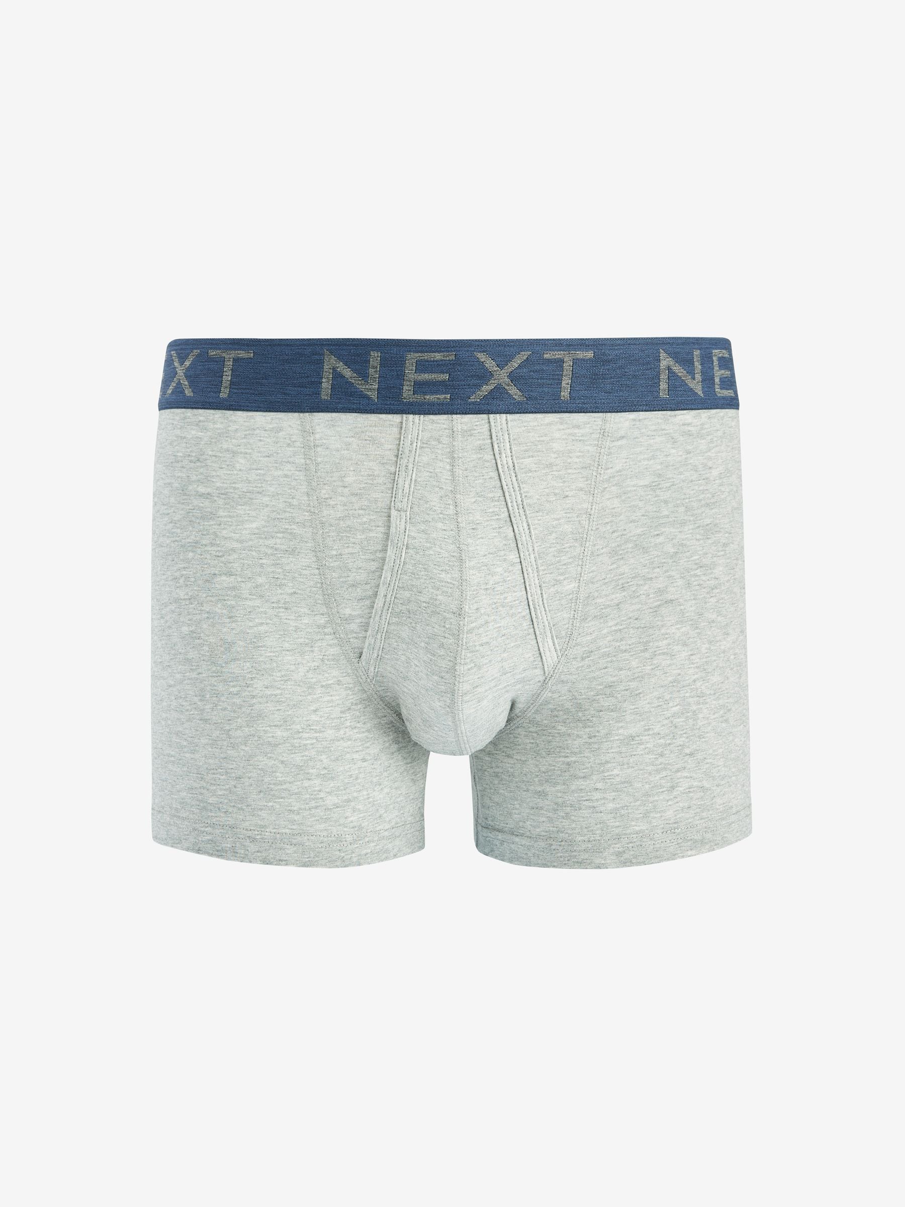 Blauw - Standaard - 10 Boxershorts zonder plooi