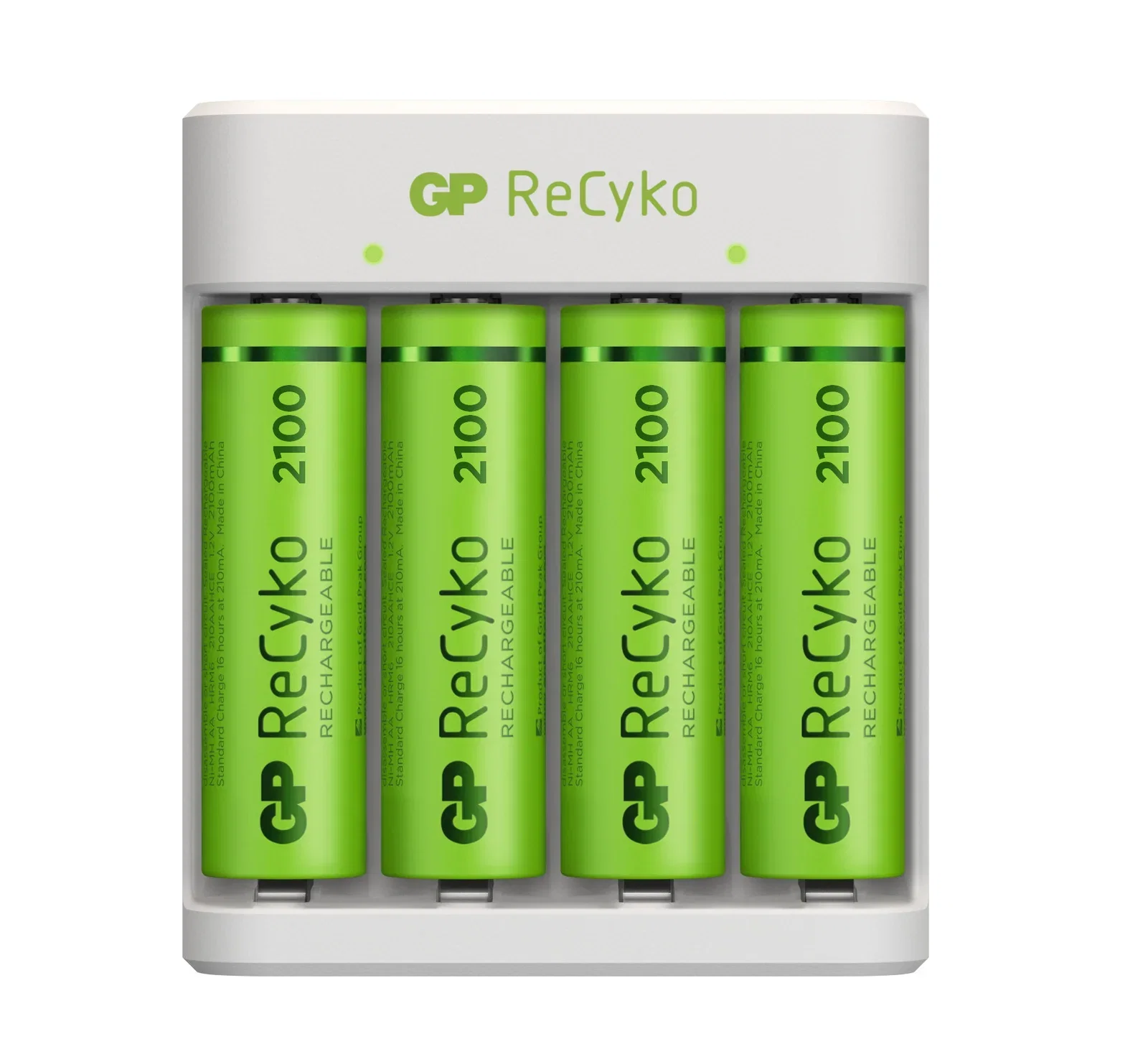 GP Lader inkl Batterier Recyko AA