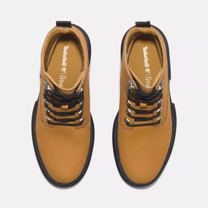 Bota feminina Everleigh de 15 cm (6 polegadas) na cor amarela.