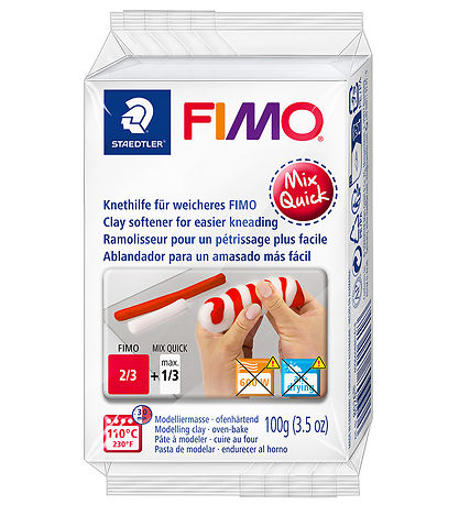 Staedtler FIMO Modellervoks-bl?dg?rer - Mix Qiuck - 100 g - Hvid