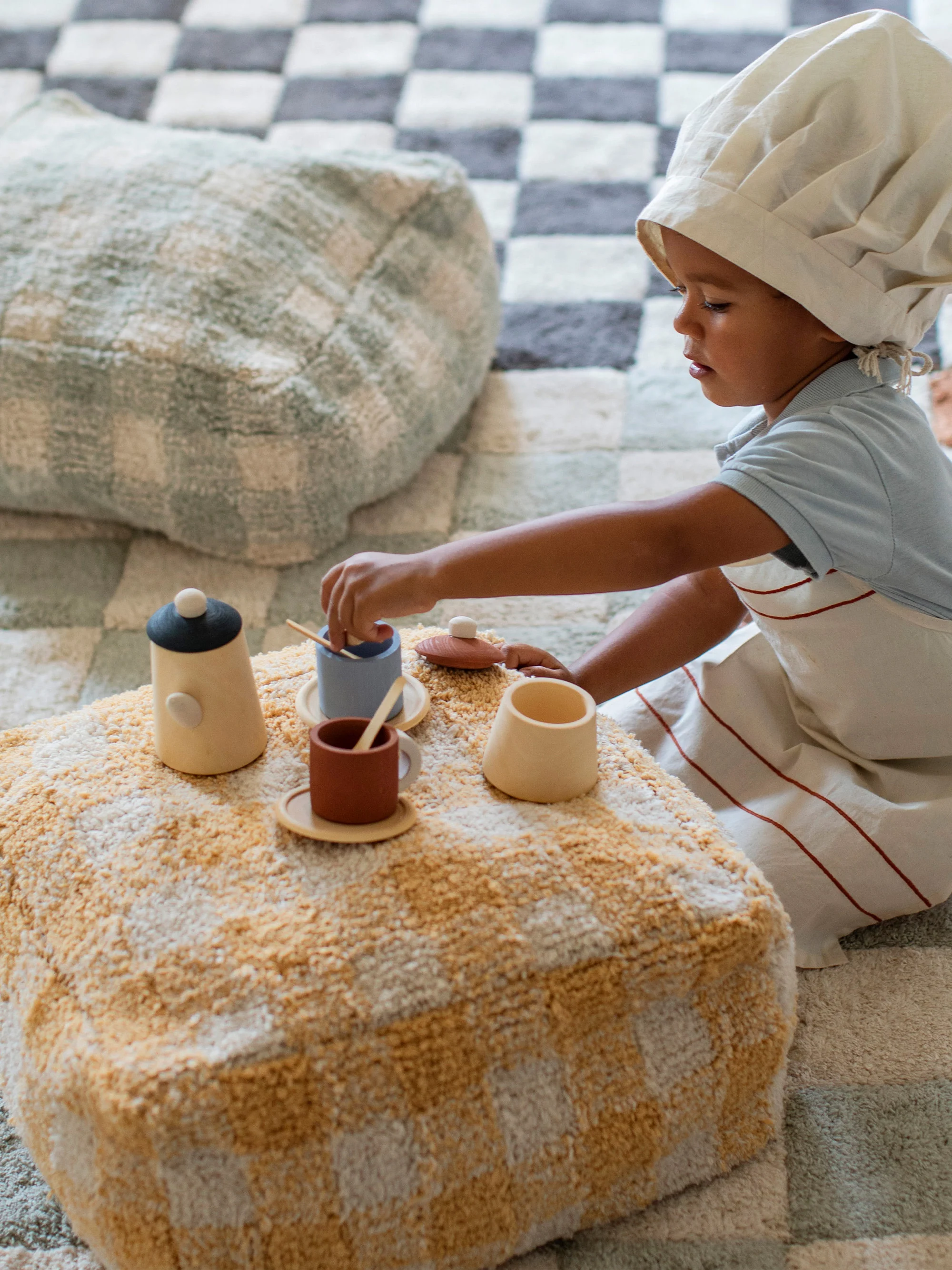 Wasbaar kindervloerkleed Kitchen Tiles, in verschillende formaten