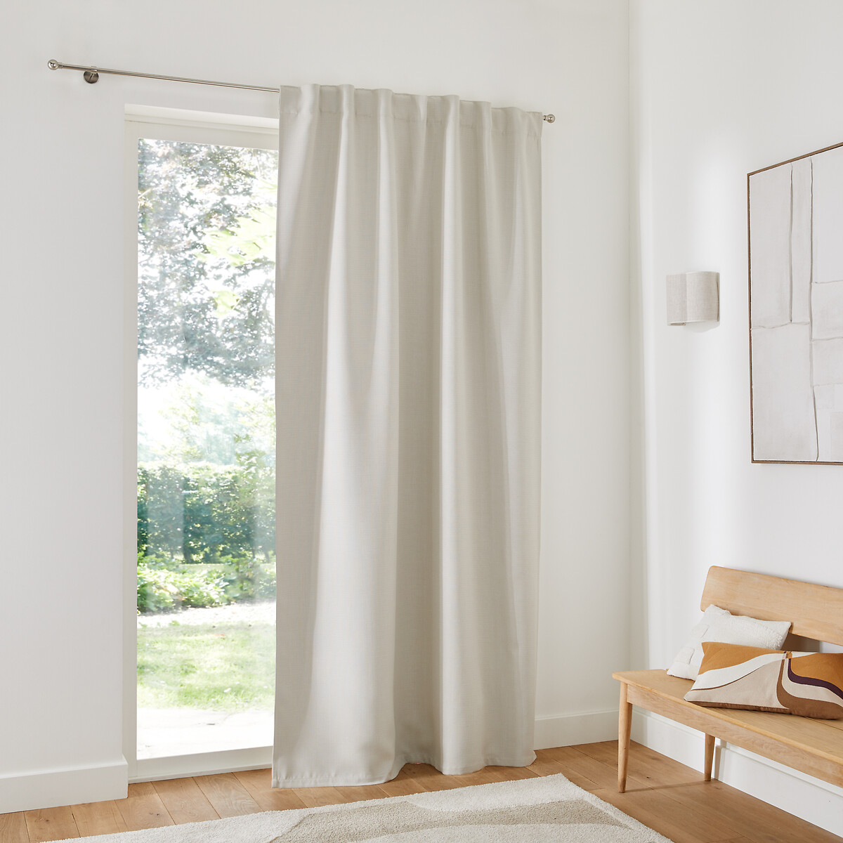LA REDOUTE INTERIEURS<br>Cortina blackout com laços ocultos Exurie