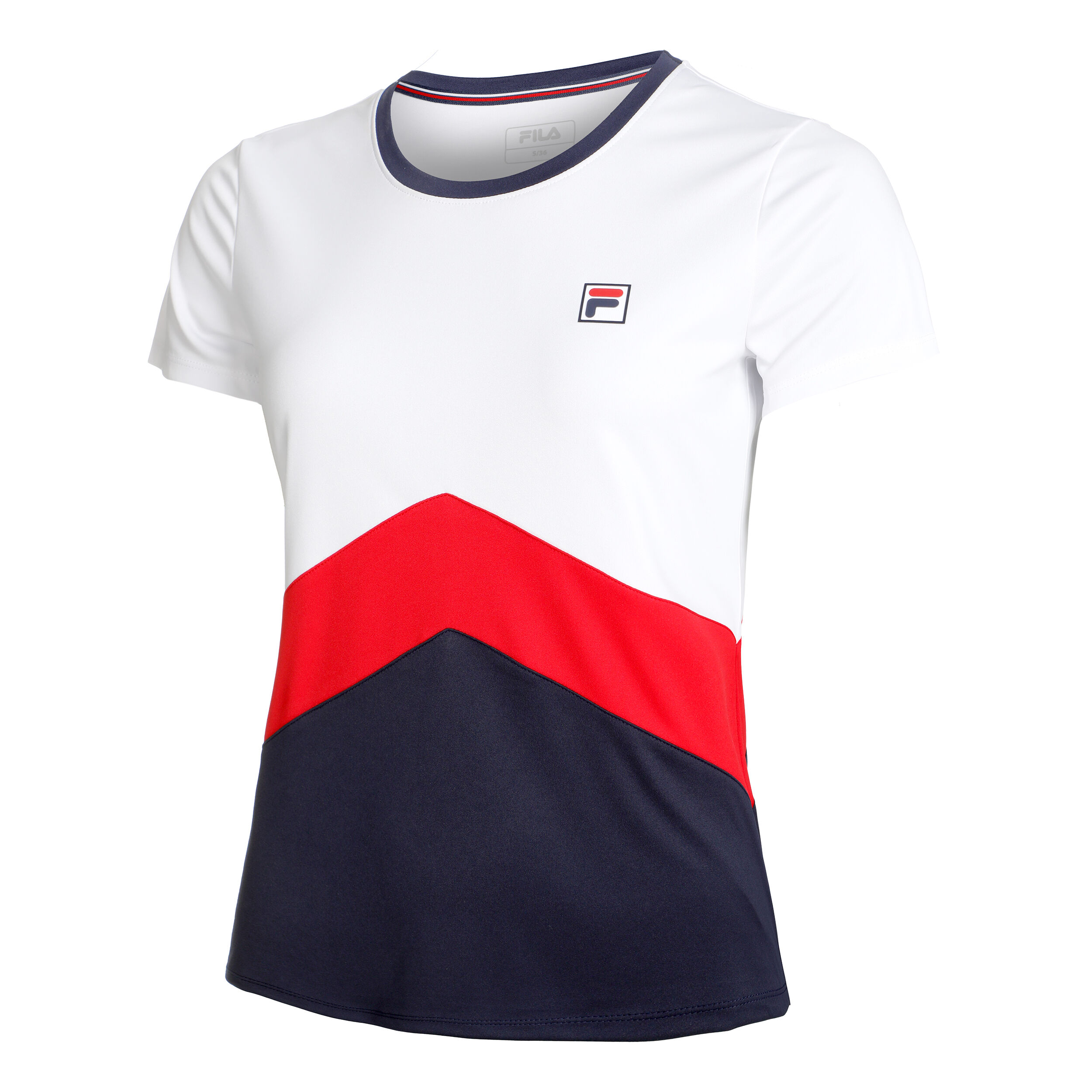 Fila Aurelia T-shirt Femmes - Blanc , Multicouleur