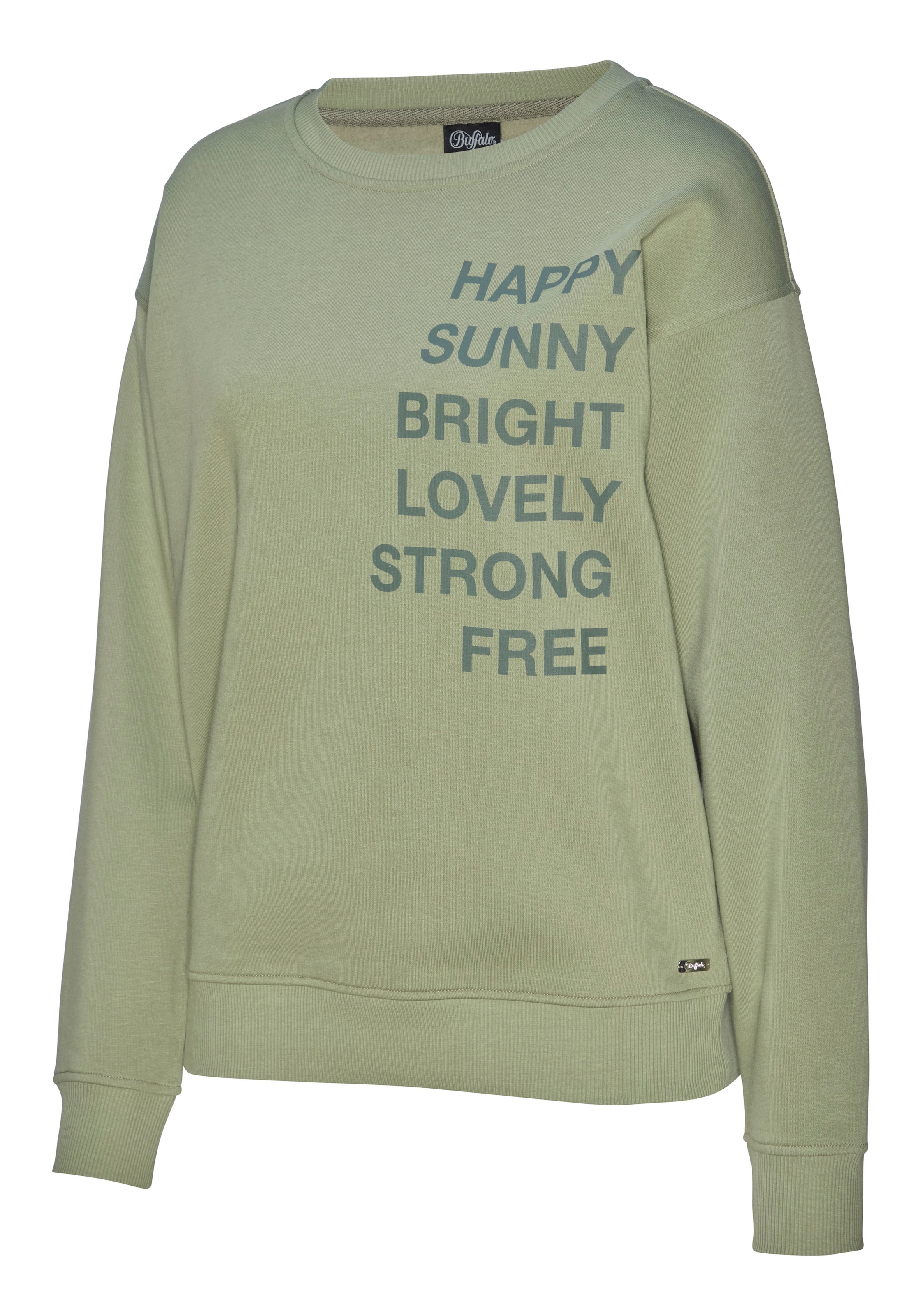 Buffalo Sweatshirt , mit Statement Druck, Loungeanzug