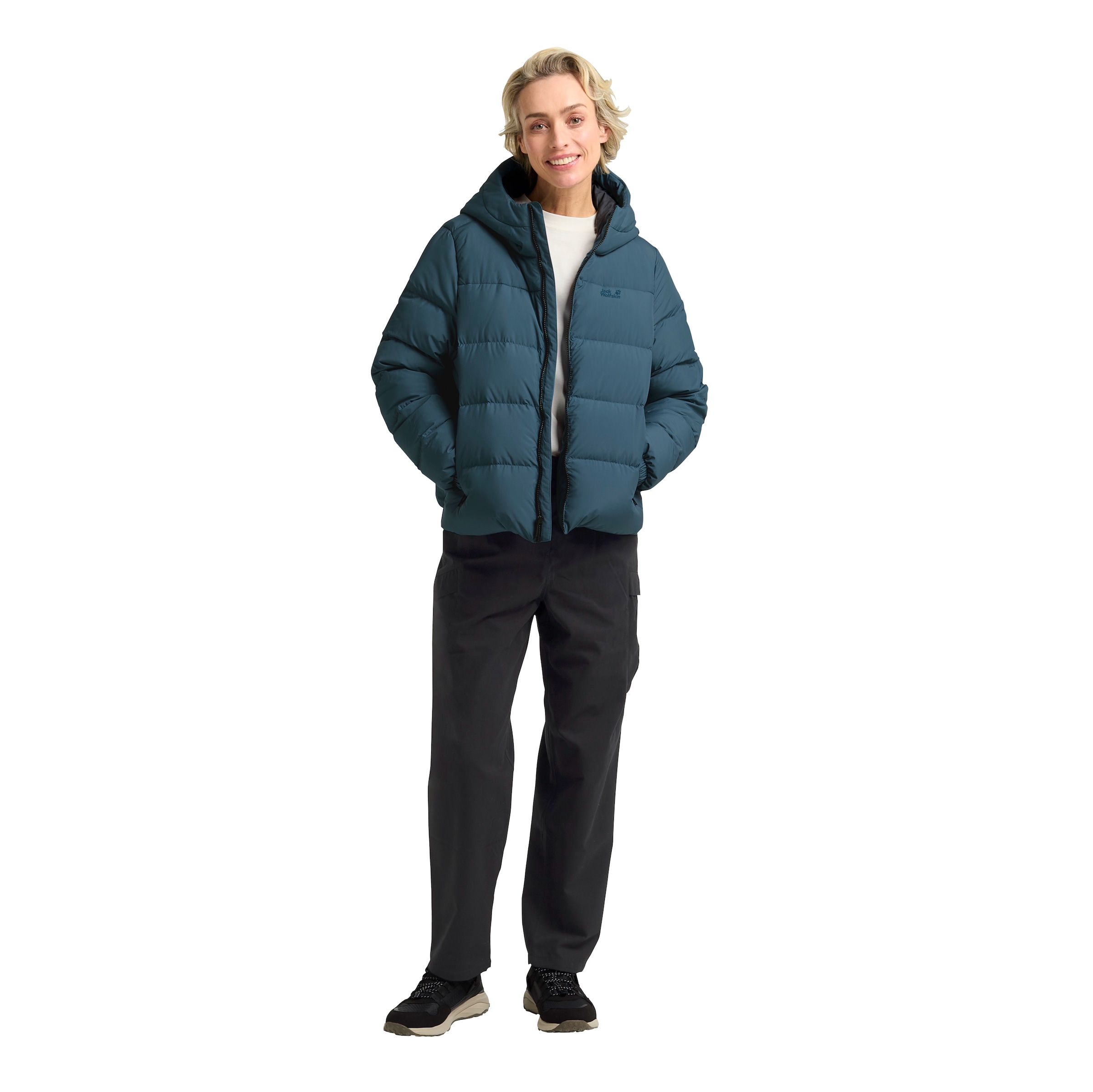 Jack Wolfskin Daunenjacke »Frozen Palace Jkt W Rds« mit Kapuze Wärmend, winddicht, Winterjacke