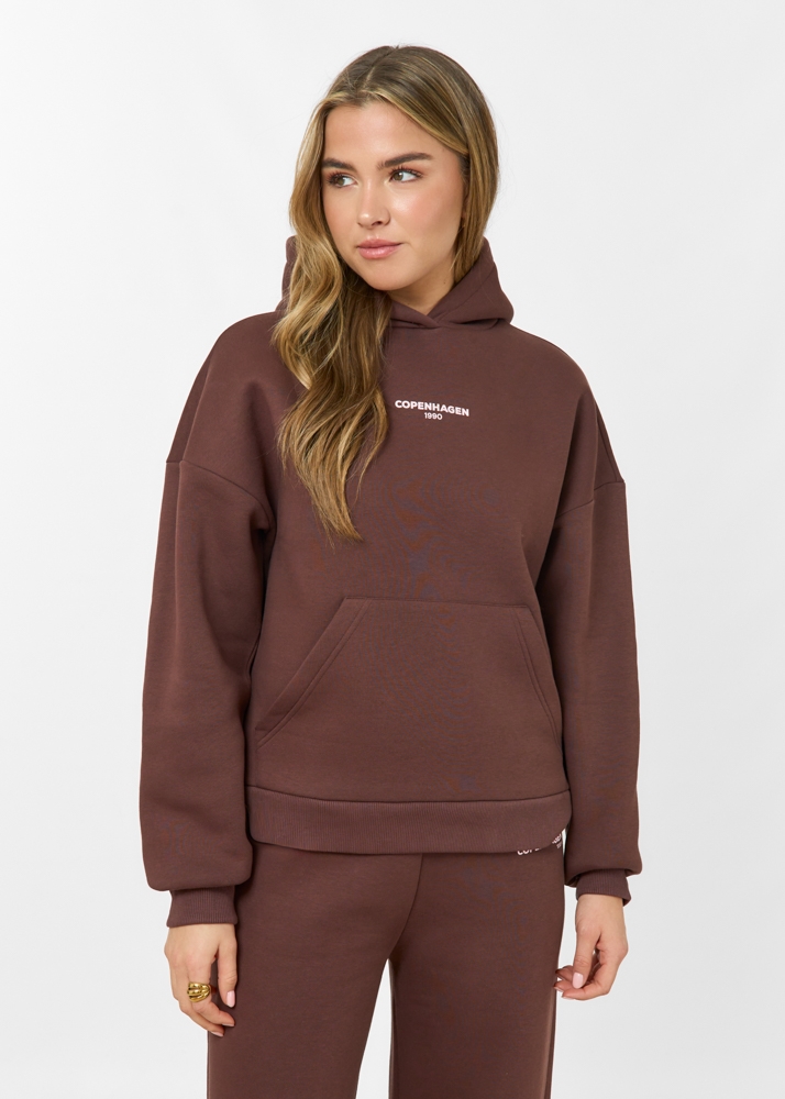 Copenhagen hoodie choco bruin