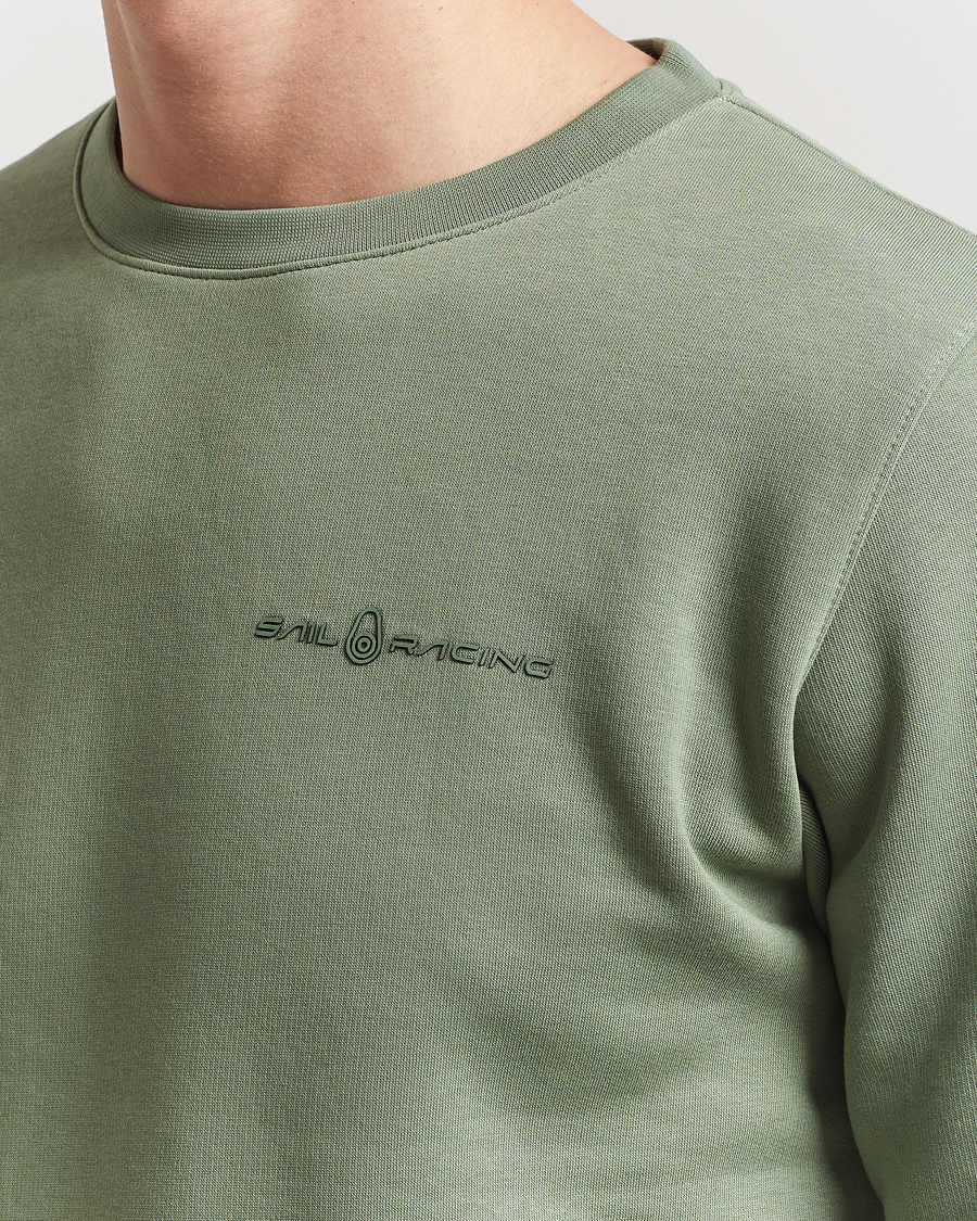 Sail Racing Bowman Crew Neck Sweatshirt Hedge Green