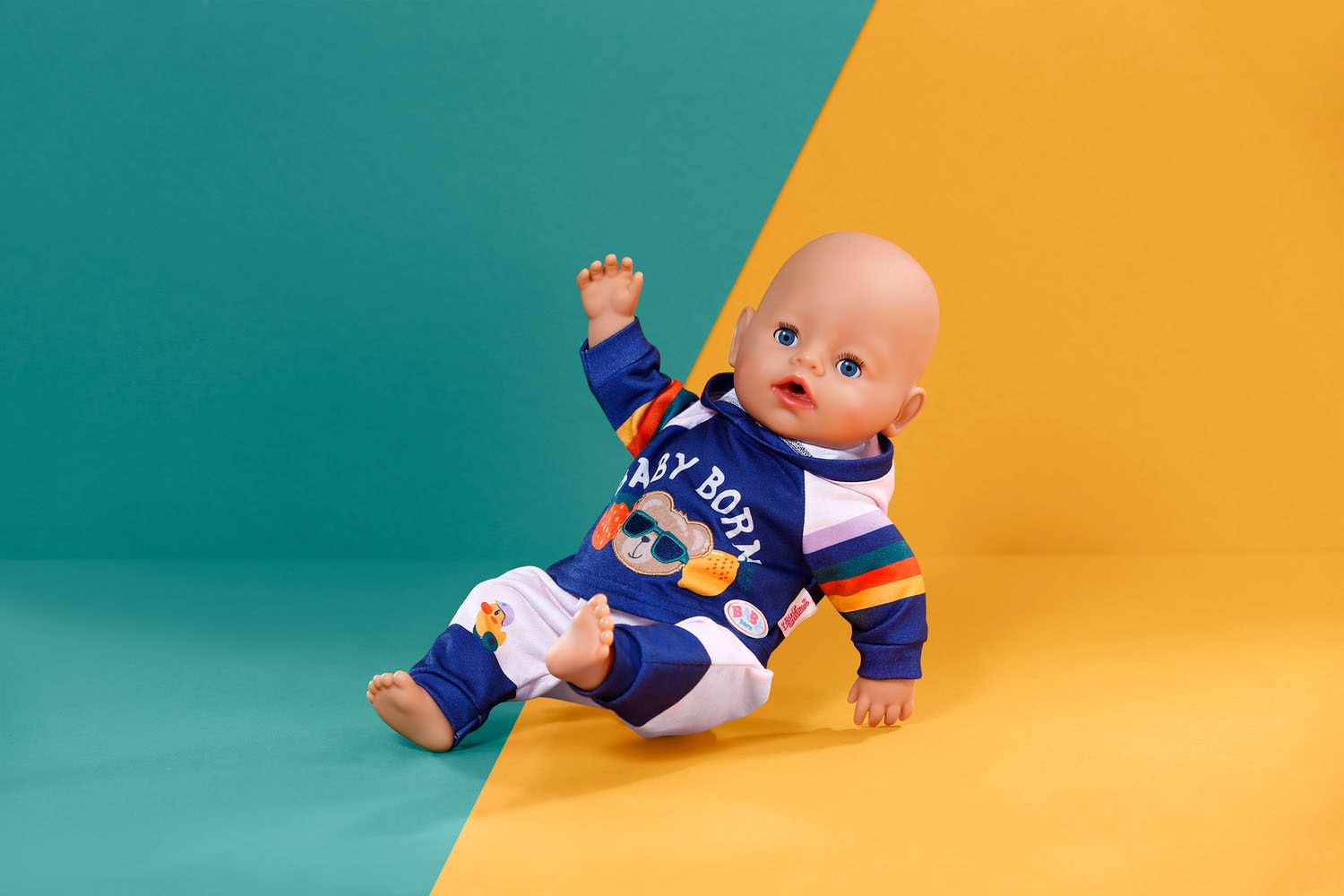 Baby Born Puppenkleidung »Jogging Anzug Navy, 43 cm« mit Kleiderbügel