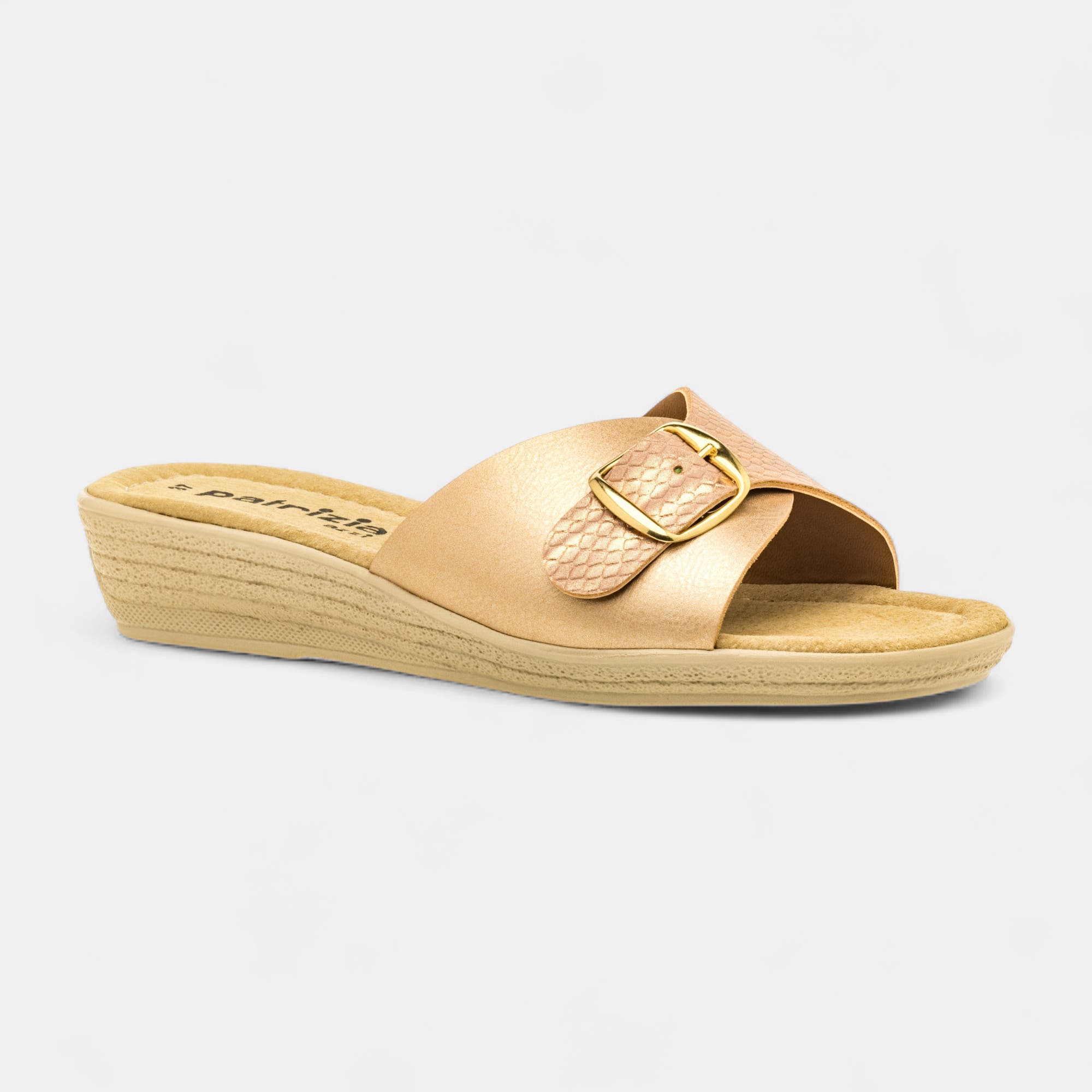 Pantoufles mules Femme or