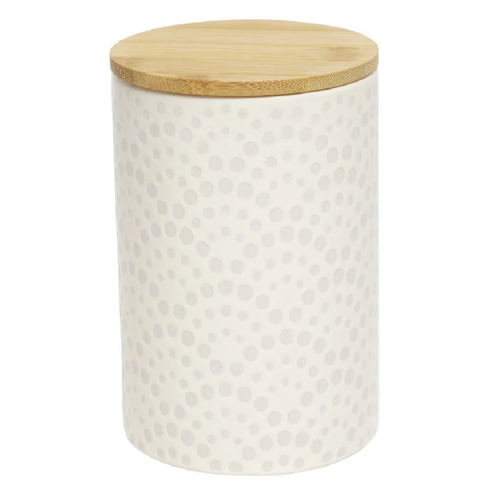Pot de conservation design carreau de ciment et point relief x2