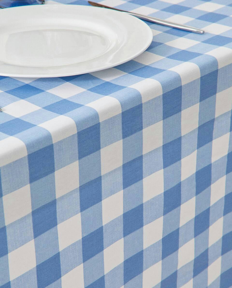TOALHA DE MESA XADREZ DE RESINA